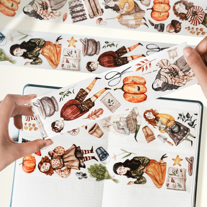 The Washi Tape Shop - Pre-cut Pumpkin Spell Wide Washi/PET Tape