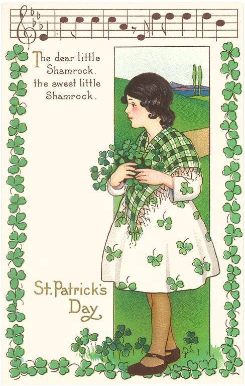 Found Image Press - Postcard - St. Patrick's Day Song