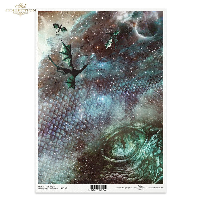 ITD Collection - Space Dragon - Rice Paper
