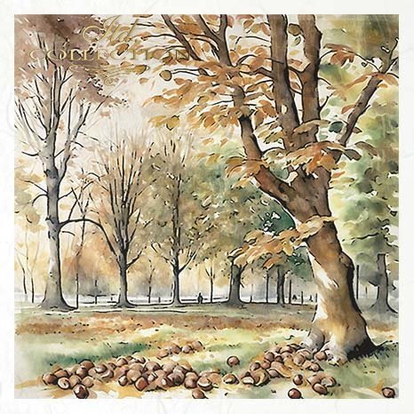 ITD Collection - Rice Paper Set Mini - Fall Leaves