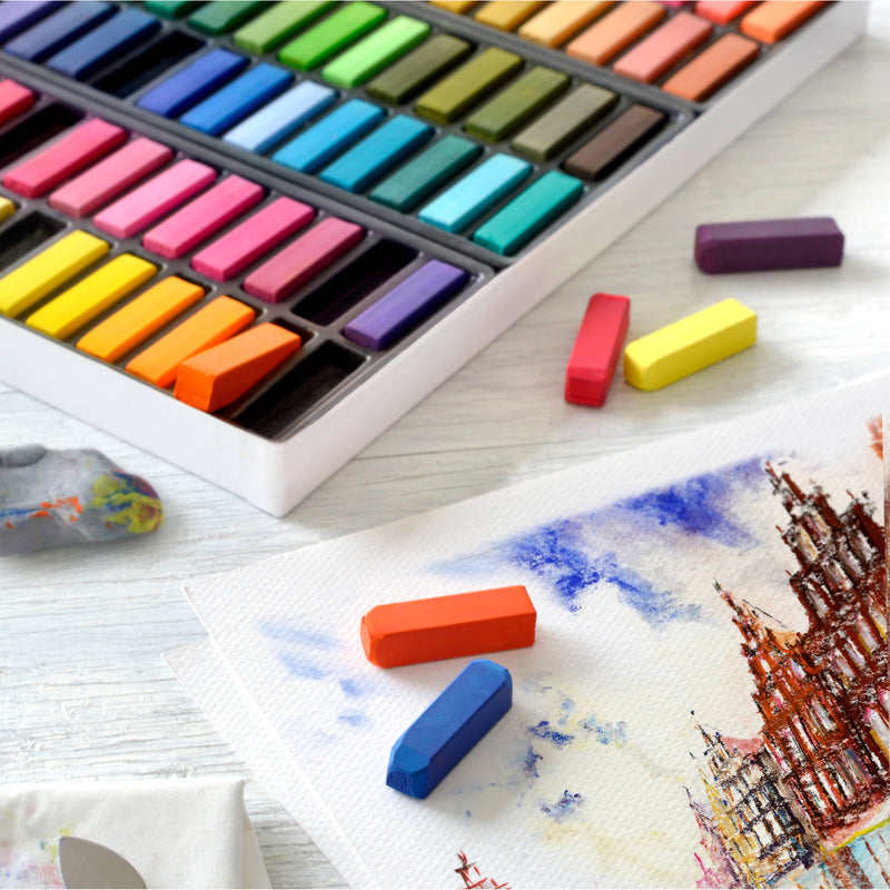 Faber-Castell - Soft Pastel Half Length Sticks - Box of 48
