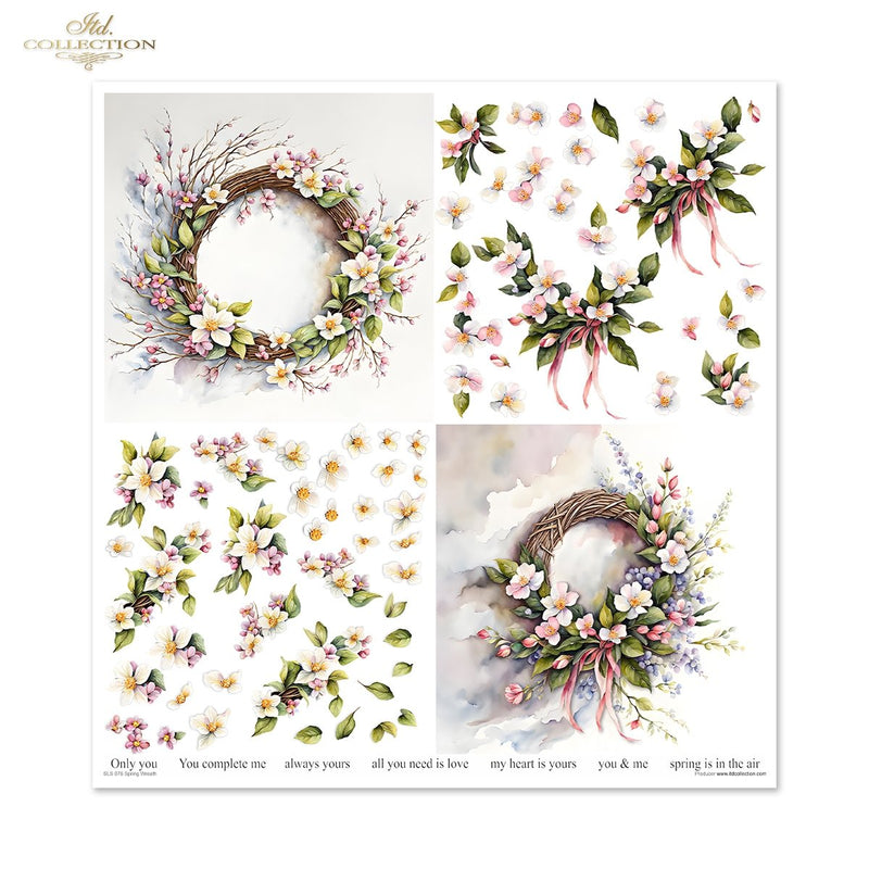 ITD Collection - Spring Wreath Scrapbooking Papers