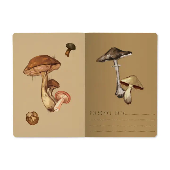 BV by Bruno Visconti - Mushrooms On White Notebook