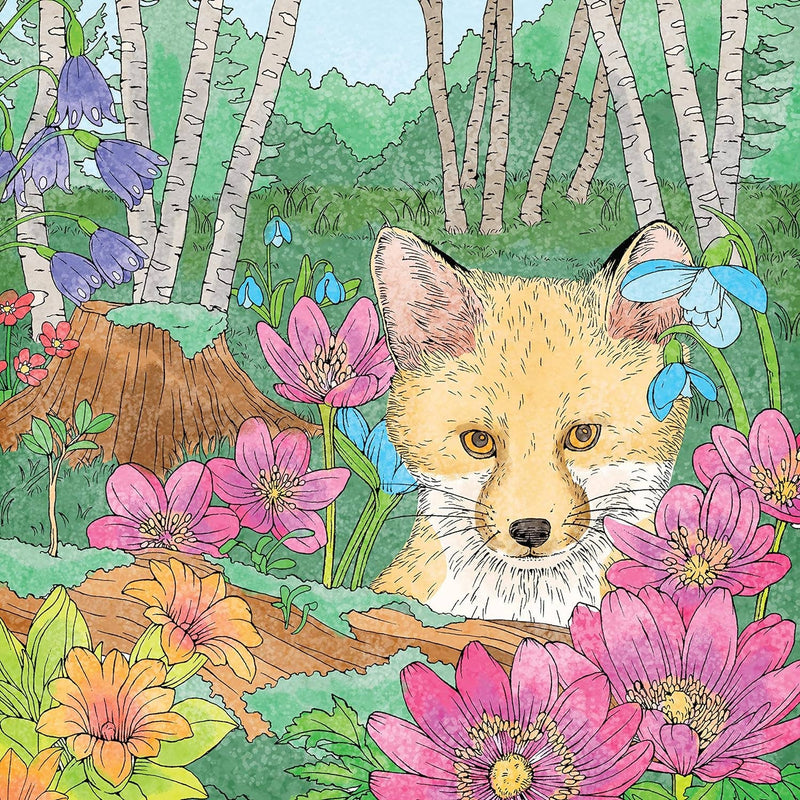 Kanoko Egusa - Symphony of Cute Animals - A Curious Coloring Book Adventure