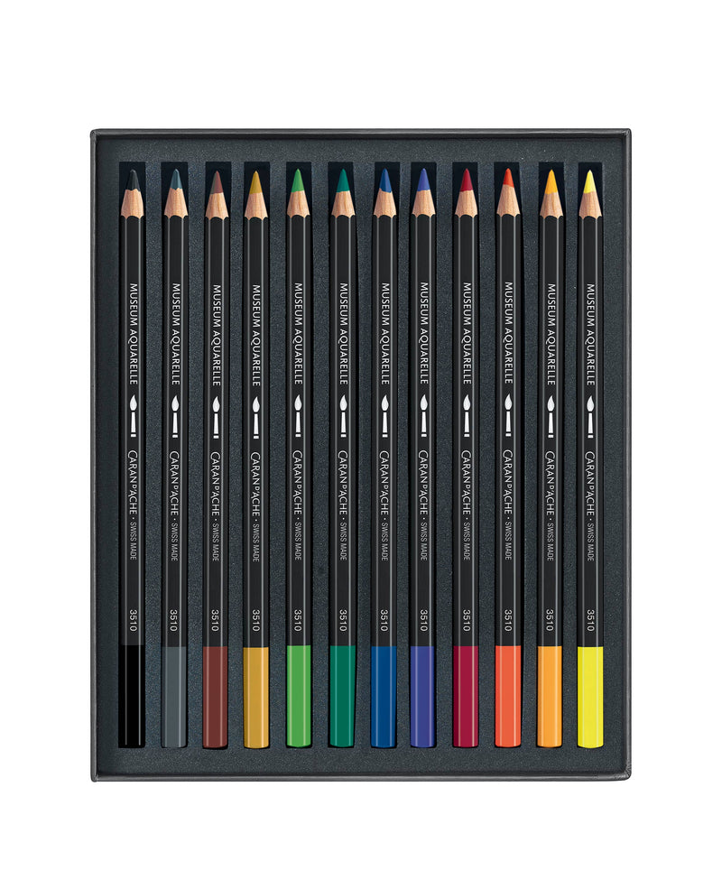 Caran d'Ache - Set of 12 Colored Pencils MUSEUM Aquarelle