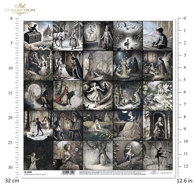 ITD Collection - Fairytale Minis Scrapbooking Single Sheet