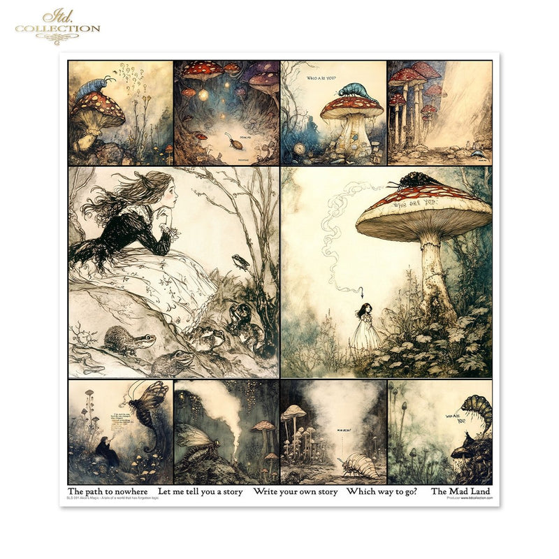 ITD Collection - Alice's Magic Vol.1  Scrapbooking Papers