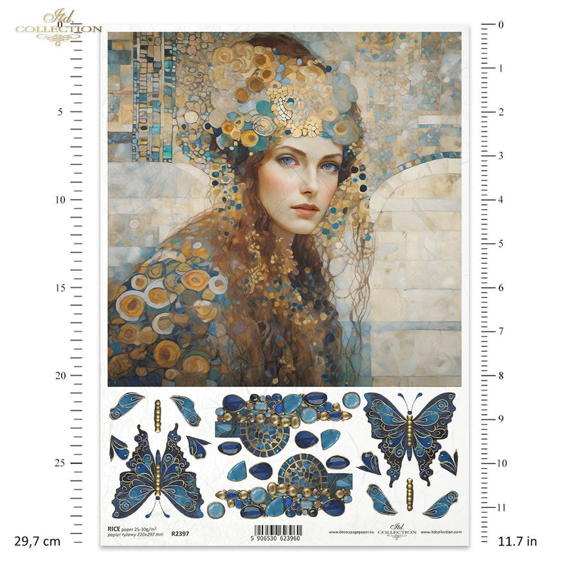 ITD Collection - Inspired by Klimt - Rice Paper - R2397