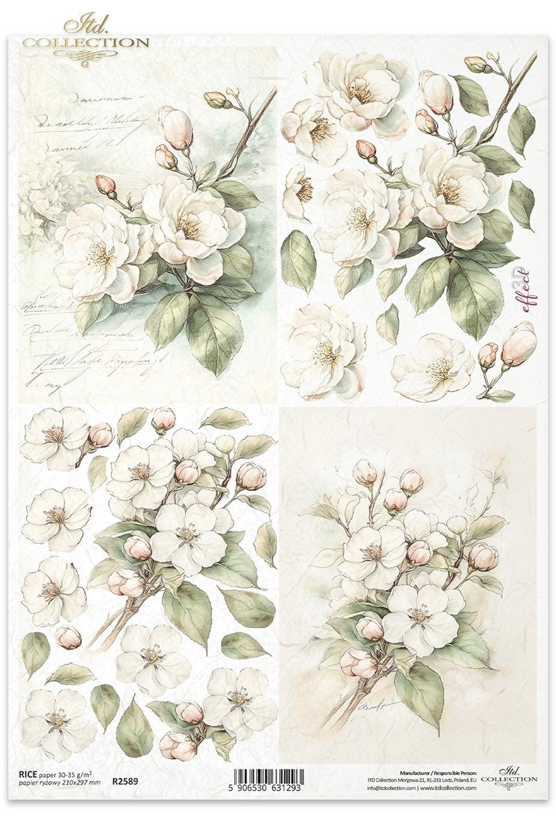 ITD Collection - Cottage in the Country - Rice Paper - R2589