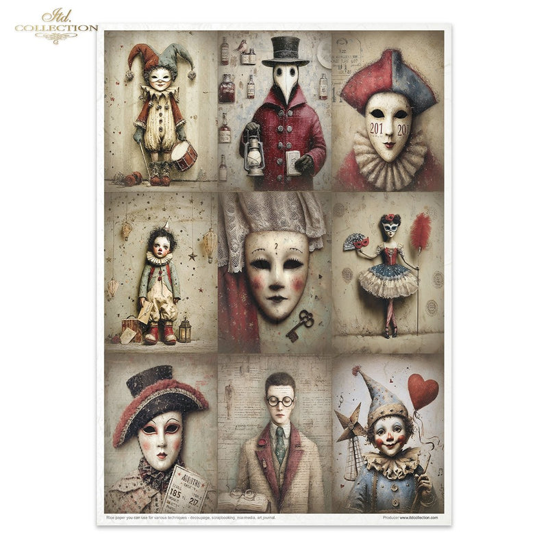 ITD Collection - Carnival - Masquerade - Rice Paper Set