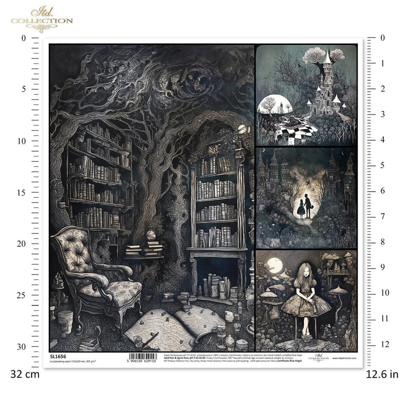 ITD Collection - SL1656 Scrapbooking Single Sheet