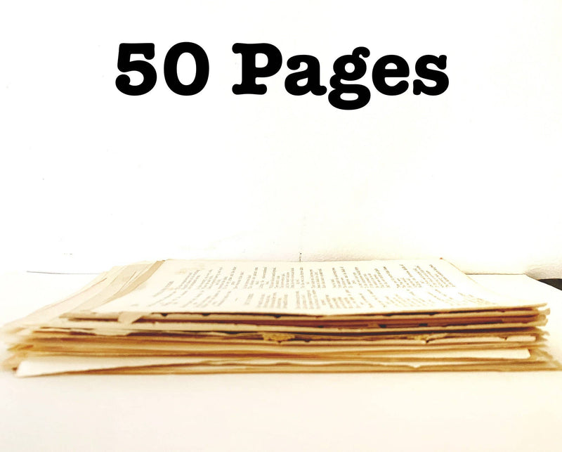 Moonbeam Mercantile - Vintage Book Pages Bundle