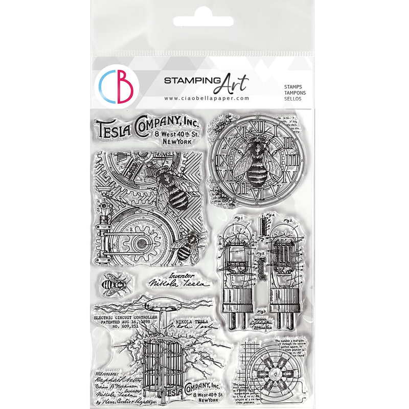Ciao Bella - Cabinet Of Curiosities - Clear Stamp Set - Tesla Company