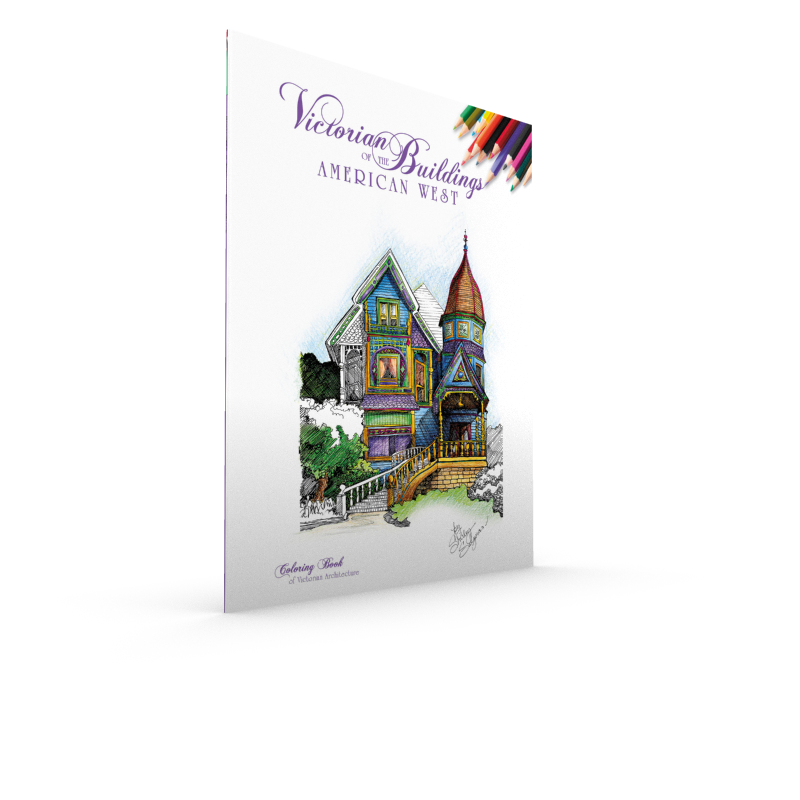 Shirley Salzman - Victorian Buildings of the American West: A Coloring Book