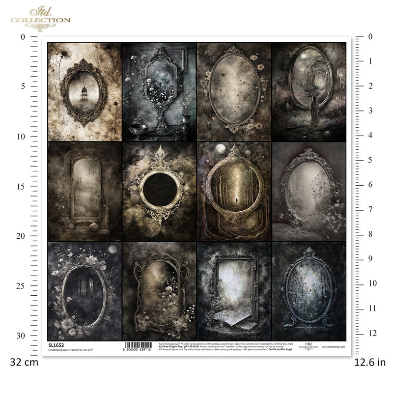 ITD Collection - Magic Mirrors Scrapbooking Single Sheet