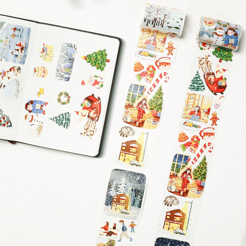 The Washi Tape Shop - Pre-cut Reindeer's Journey Wide Washi/PET Tape