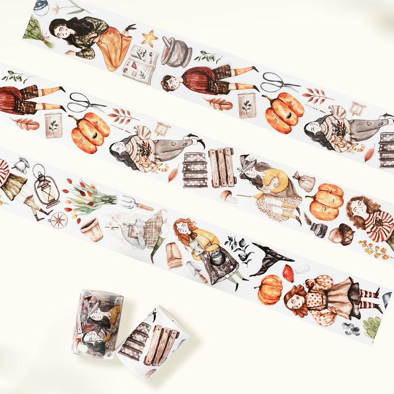 The Washi Tape Shop - Pre-cut Pumpkin Spell Wide Washi/PET Tape