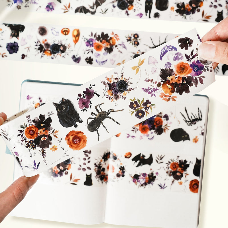 The Washi Tape Shop - Pre-cut Mystic Meow Wide Washi/PET Tape