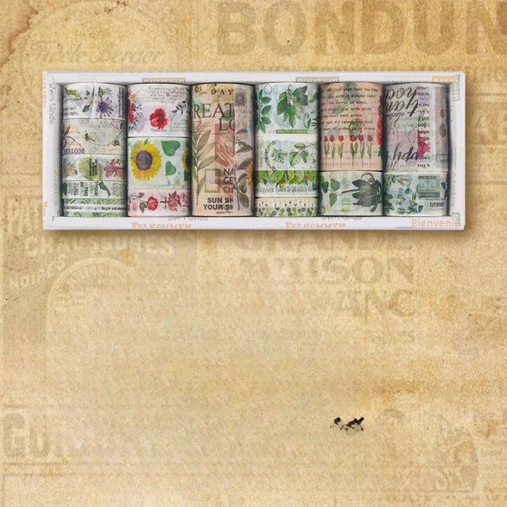 Vintage Themed Washi Tape Set