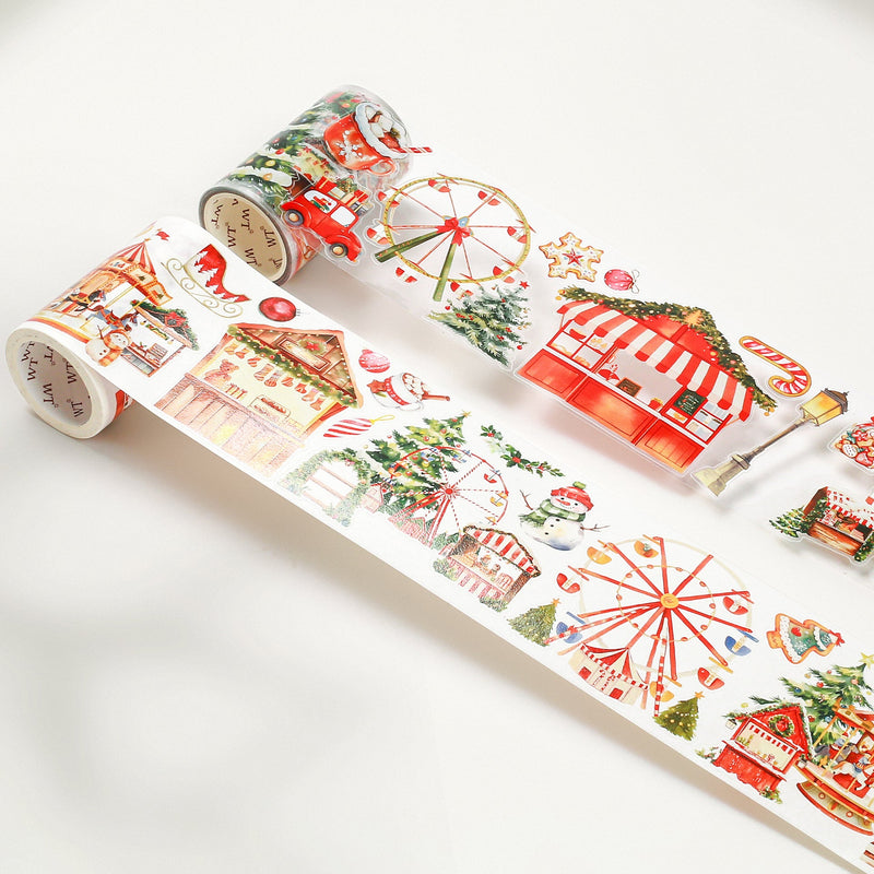 The Washi Tape Shop - Pre-cut Christmas Market Wide Washi/PET Tape