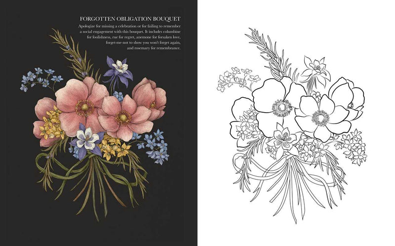 Jessica Roux - Floriography Coloring Book