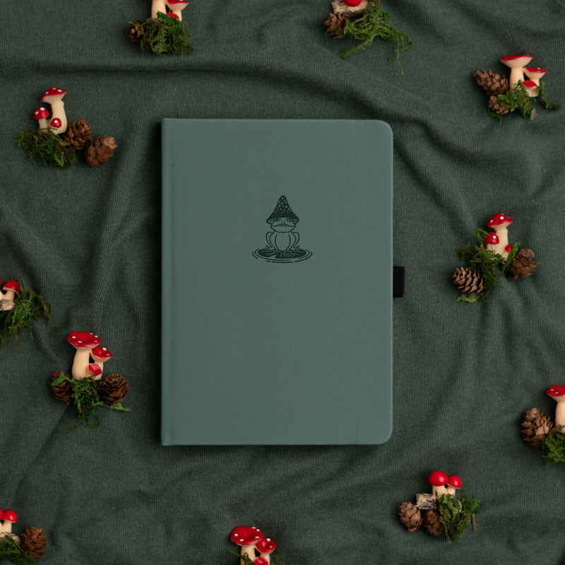 Archer and Olive - A5 Dot Grid Notebook - Frog
