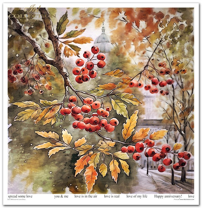 ITD Collection - Autumn Love Story Scrapbooking Papers