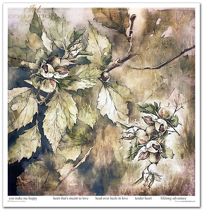 ITD Collection - Autumn Love Story Scrapbooking Papers