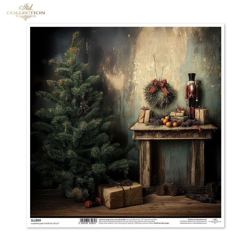 ITD Collection - Retro Toys - SL1859 Scrapbooking Single Sheet