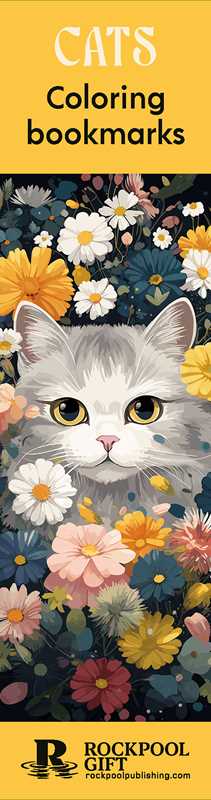 Rockpool Publishing - Cats Coloring Bookmarks