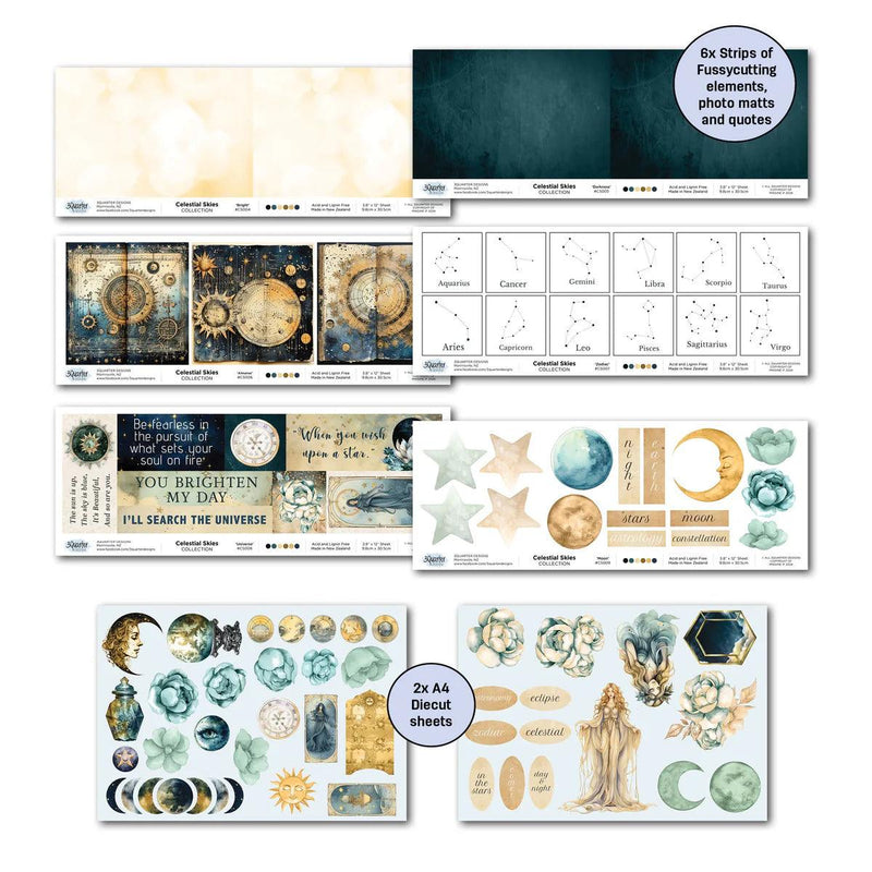 3Quarter Designs Celestial Skies 12x12 Scrapbook Collection - Root & Company