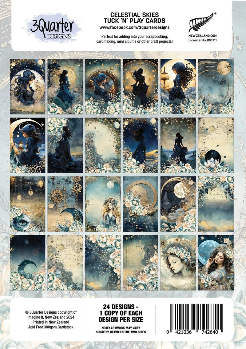 3Quarter Designs Celestial Skies - Tuck N Play Cards - Root & Company