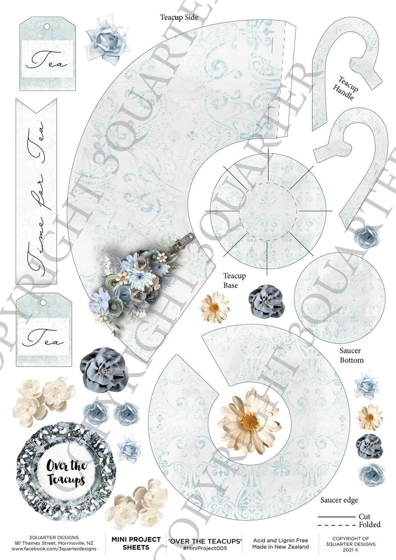 3Quarter Designs Over The Tea Cups Mini Project Sheet - Root & Company
