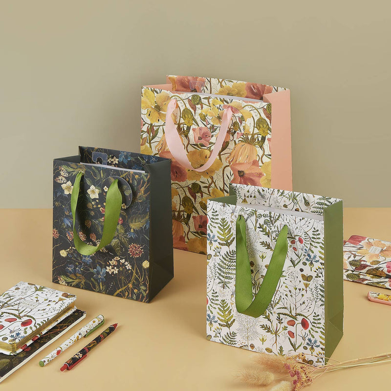 BV by Bruno Visconti - Small Gift Bag - Greens and Flowers 