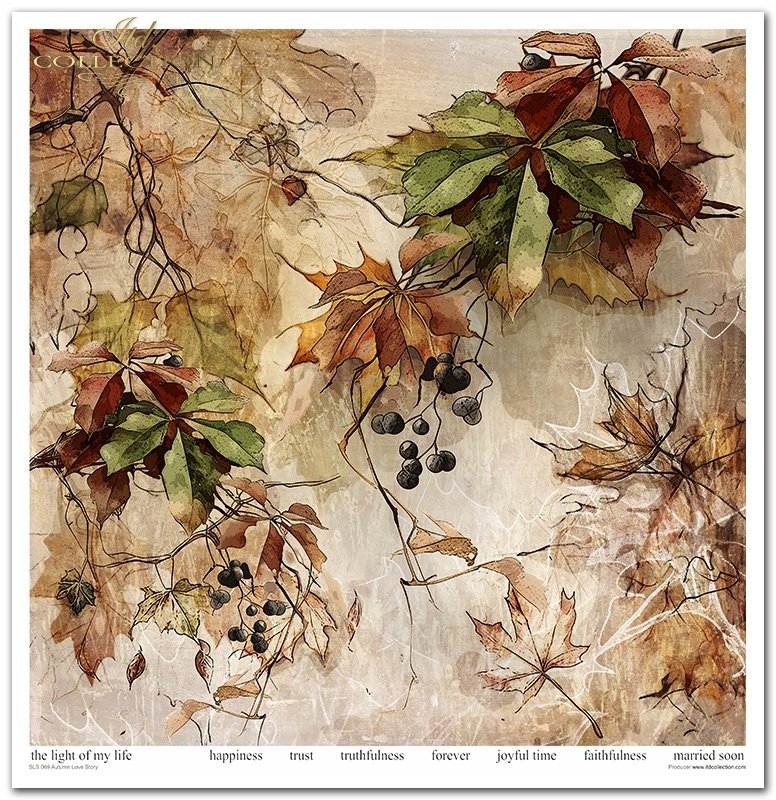 ITD Collection - Autumn Love Story Scrapbooking Papers