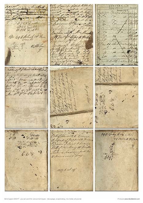 ITD Collection - Old Diary - Ephemeral Moments Creative Set