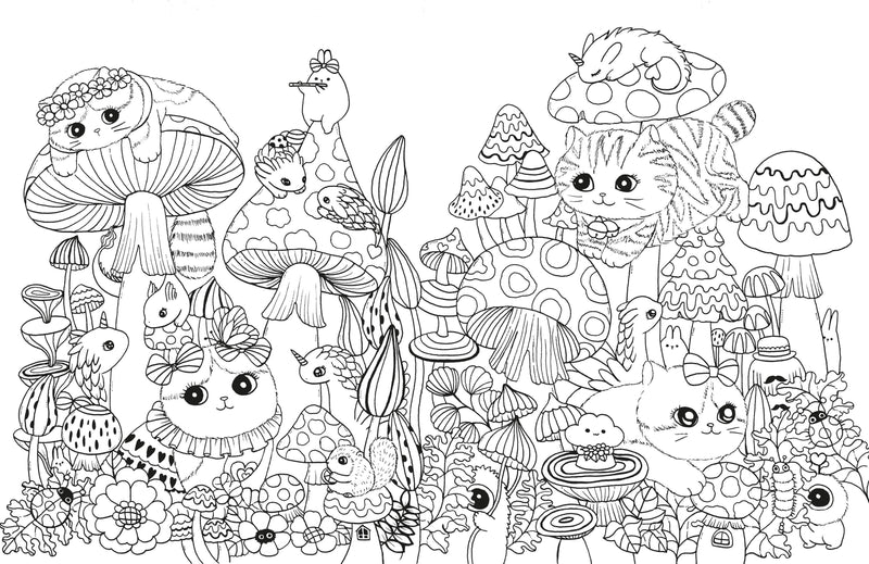 Lulu Mayo - A Million Kittens Coloring Book
