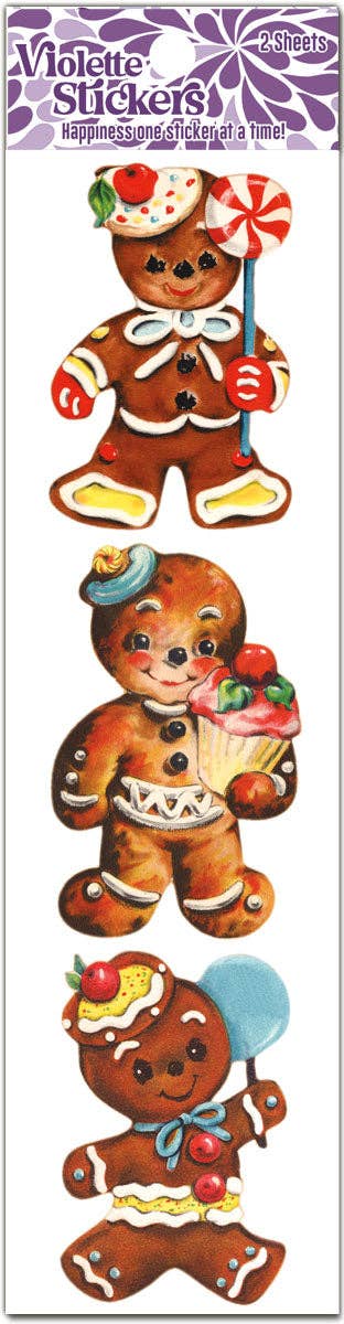 Violette Stickers - Gingerbread Men Stickers