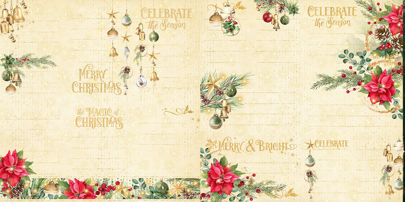 Graphic 45 - Merry & Bright Collection - Journaling Cards