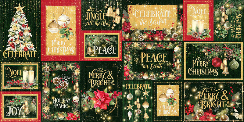 Graphic 45 - Merry & Bright Collection - Journaling Cards