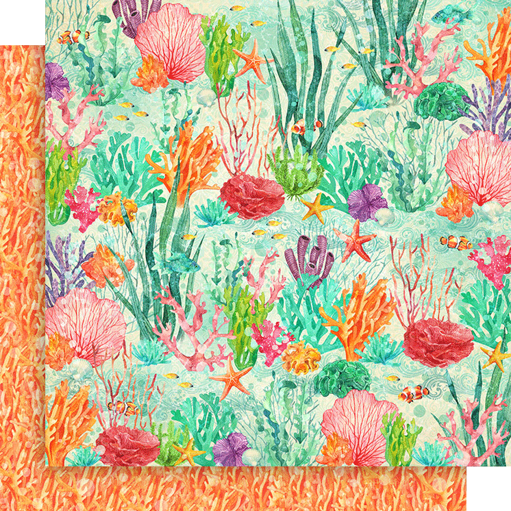 Graphic 45 - Seas the Day - Oceans of Love 12ร12 Paper โ Root & Company