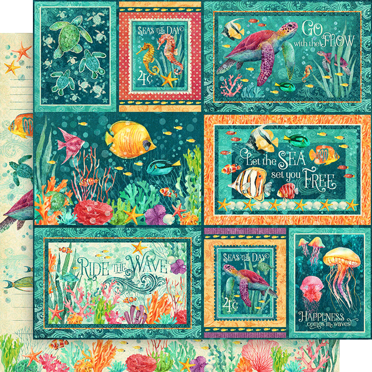 Graphic 45 - Seas the Day - 8×8 Collection Pack