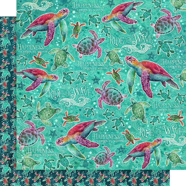 Graphic 45 - Seas the Day - Ride the Wave 12×12 Paper