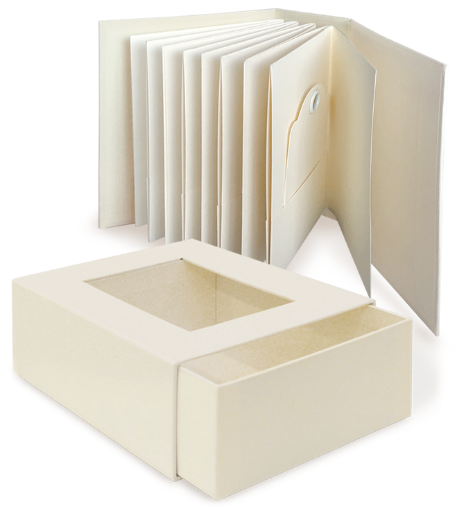 Graphic 45 - ATC Album with Matchbook Box — Ivory