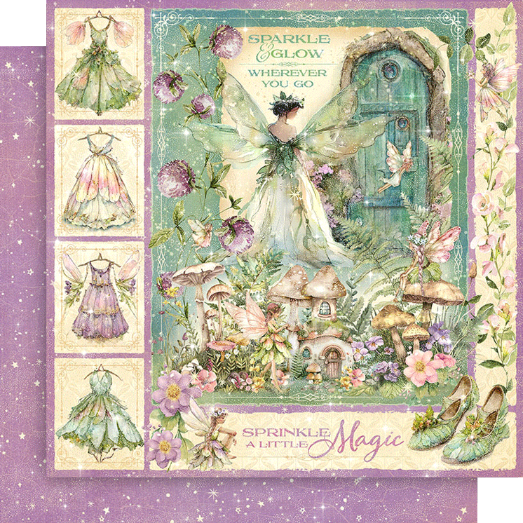 Graphic 45 - Fairy Boutique - Fairy Boutique 12×12 Paper