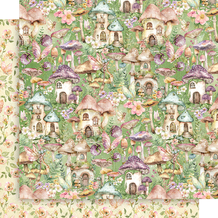 Graphic 45 - Fairy Boutique - Pixie Town 12×12 Paper