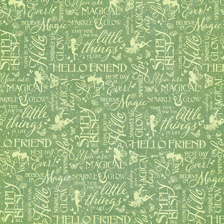 Graphic 45 - Fairy Boutique - Sparkle and Glow 12×12 Paper