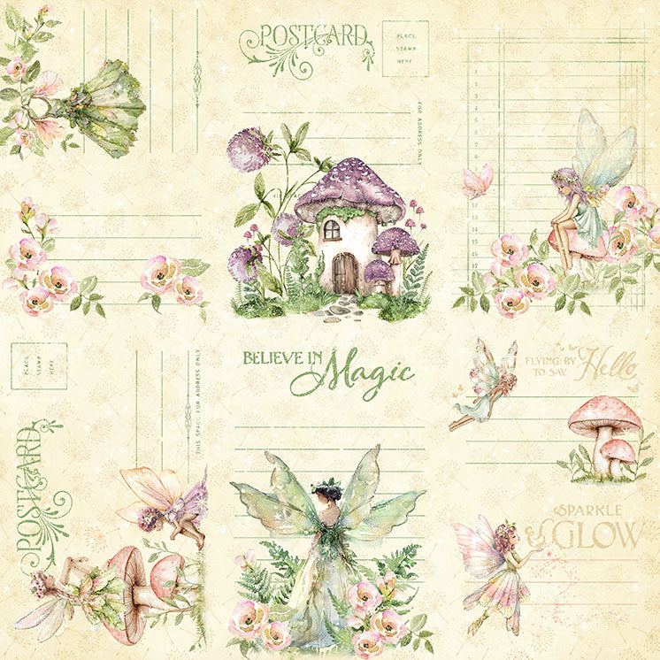 Graphic 45 - Fairy Boutique - Make a Wish 12×12 Paper