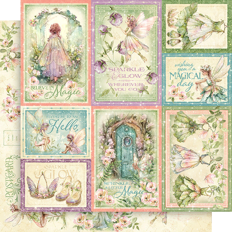 Graphic 45 - Fairy Boutique - Make a Wish 12×12 Paper
