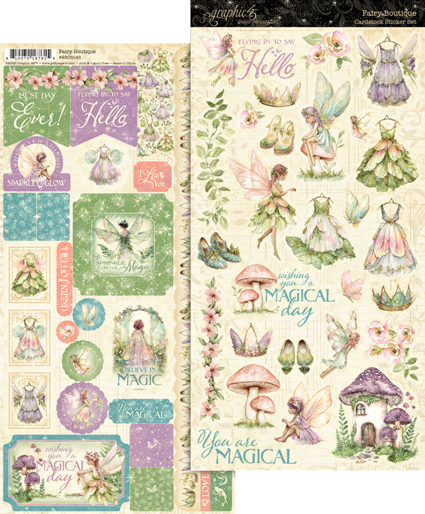 Graphic 45 - Fairy Boutique - Sticker Set